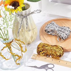 2 Strands 2 Colors Polyester Wave Bending Fringe Trim&nbsp;OCOR-GF0002-42