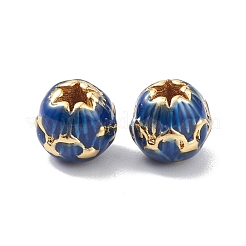 Rack Plating Brass Enamel Beads&nbsp;KK-L155-49B-G