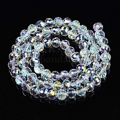 Electroplate Transparent Glass Beads Strands&nbsp;EGLA-N002-15-B03