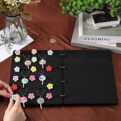 4 Pages Felt Shoe Charms Collection Binder Book&nbsp;AJEW-WH0513-04C