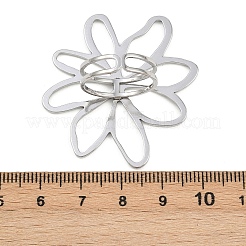 Adjustable 304 Stainless Steel Cuff Rings for Women&nbsp;RJEW-B135-02P