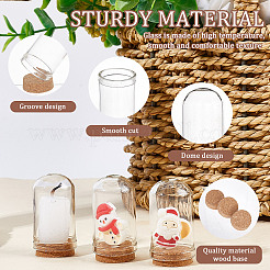 Glass Dome Cloche Cover&nbsp;AJEW-CP0005-62B