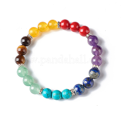 7 Chakra Healing Reiki Yoga Bracelet for Girl Women&nbsp;X1-BJEW-TA00020