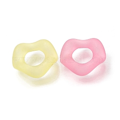 Frosted Transparent Acrylic European Beads&nbsp;AC-CBA9284-04