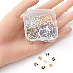 200Pcs 4 Styles Tibetan Style Alloy Spacer Beads&nbsp;FIND-YW0003-77
