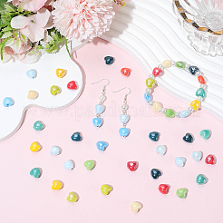 200Pcs 10 Colors Pearlized Handmade Porcelain Beads&nbsp;PORC-SC0001-49