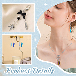 90Pcs 9 Colors Stainless Steel Pendants&nbsp;STAS-GA0002-01