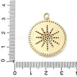 Brass Micro Pave Colorful Cubic Zirconia Pendants&nbsp;ZIRC-A020-12G-1