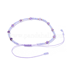Adjustable Nylon Thread Braided Beaded Bracelets&nbsp;BJEW-JB04376