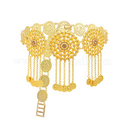 Alloy Crystal Rhinestone Coin Link Hollow Flower Tassel Waist Body Chains for Women&nbsp;FS-WGEDFED-01