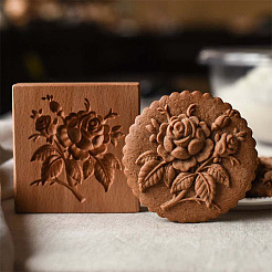 Beech Wood Cookie Molds&nbsp;AJEW-WH0083-59E