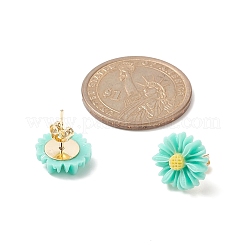 Resin Flower Stud Earrings&nbsp;EJEW-JE05230