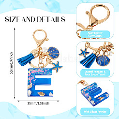 Star Resin & Shell Keychains&nbsp;KEYC-TAC00087-01E