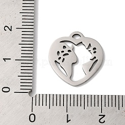 Non-Tarnish 5Pcs 201 Stainless Steel Pendants&nbsp;LS-STAS-Z068-03P