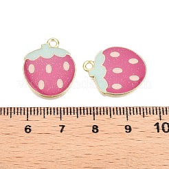 Light Gold Plated Alloy Enamel Pendants&nbsp;PALLOY-N176-26B-RS