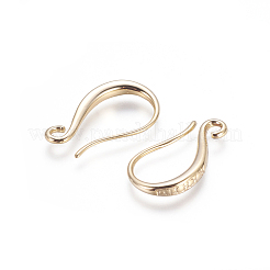 Brass Earring Hooks&nbsp;KK-G365-17G