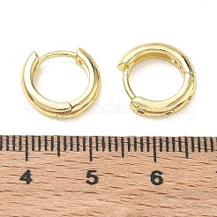Brass Micro Pave Cubic Zirconia Hoop Earrings&nbsp;KK-CBA30C7-21G