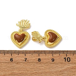 Brass Enamel Pendants&nbsp;KK-F911-26G-01