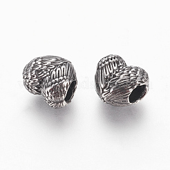 316 Surgical Stainless Steel European Beads&nbsp;STAS-F195-130AS