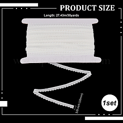 30 Yards Nylon Elastic Wavy Edged Flower Lace Ribbon&nbsp;OCOR-FG0002-79B