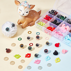 1Box Craft Plastic Doll Eyes & Nose & Lip Set&nbsp;DOLL-PH0001-04