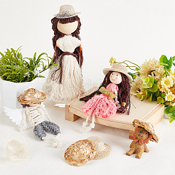 30Pcs 3 Style Doll Straw Hat&nbsp;DIY-GA0005-44
