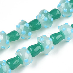 Handmade Lampwork Beads Strands&nbsp;LAMP-N024-09F