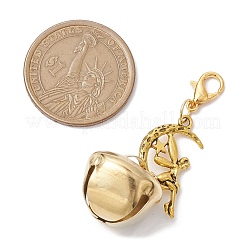 3Pcs 3 Colors Alloy Fairy Bell Pendant Decorations&nbsp;HJEW-JM02412