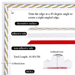 PVC Self-Adhesive Flexible Molding Trim&nbsp;DIY-WH20007-61A