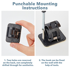 Plastic Rod Bracket for Clothes Hanger&nbsp;AJEW-WH0347-42