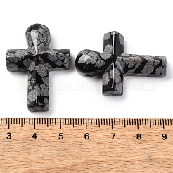 Natural Snowflake Obsidian Pendants&nbsp;G-B122-02D