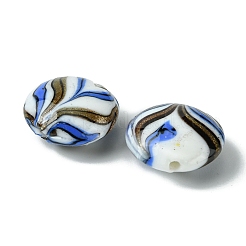 Handmade Gold Sand Lampwork Beads&nbsp;FOIL-B001-02B