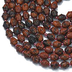 Natural Mahogany Obsidian Beads Strands&nbsp;G-K389-D26-01