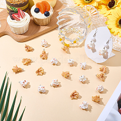 24Pcs 2 Colors Plastic Pendants&nbsp;KY-SC0002-66