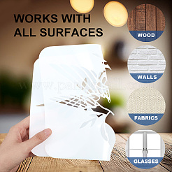 2Pcs 2 Styles PET Hollow Out Drawing Painting Stencils&nbsp;DIY-WH0411-602