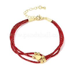 Polyester Multi-Strand Bracelets&nbsp;FB-CBA983F-02G-06