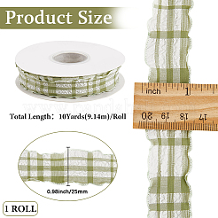 Cloth Plaid Ribbon&nbsp;OCOR-WH20071-001E