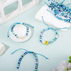 Handmade Polymer Clay Heishi Bead Bracelet Making&nbsp;AJEW-TAC00080