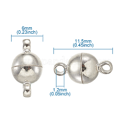 Brass Magnetic Clasps with Loops&nbsp;KK-TA0007-35-NF
