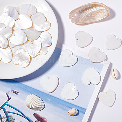 Natural Freshwater Shell Pendants&nbsp;SHEL-BC0001-004