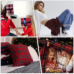 2M Polycotton Tartan Pattern Fabric&nbsp;AJEW-DC0003-37