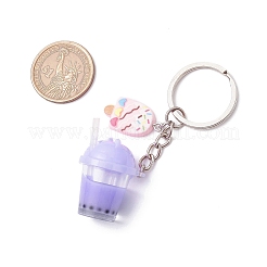 Imitation Bubble Tea Resin Pendant Keychain&nbsp;KEYC-JKC01234