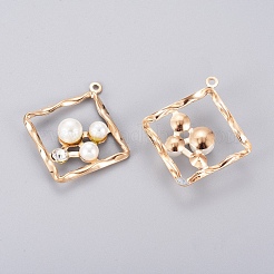 Rack Plating Iron Pendants&nbsp;X-IFIN-I033-03LG