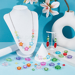 100Pcs Transparent Acrylic Beads&nbsp;TACR-NB0001-34