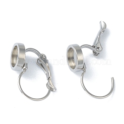 Tarnish Resistant 304 Stainless Steel Leverback Earring Findings&nbsp;KK-H152-09A-P
