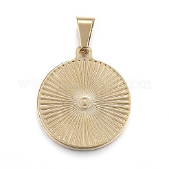 304 Stainless Steel Coin Pendants&nbsp;X-STAS-F183-01G-A
