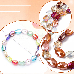 3 Strands Electroplate Glass Beads Strands&nbsp;EGLA-PA0001-25C