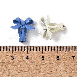 Spray Printed Alloy Clip on Earring Findings&nbsp;PALLOY-P318-01M