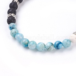 Natural Hemimorphite Stretch Bracelets&nbsp;BJEW-JB03739-02