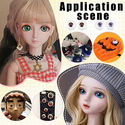 2Pairs 2 Colors Plastic Craft Eyes&nbsp;KY-PH0029-88
